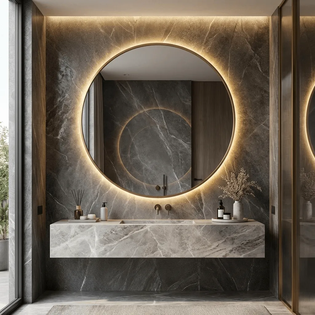 Hale Altın LED Ayna