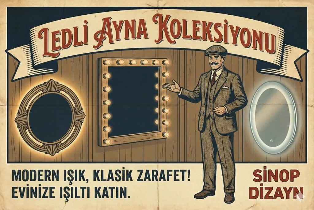Ledli Ayna Koleksiyonu - Modern Işık, Klasik Zarafet
